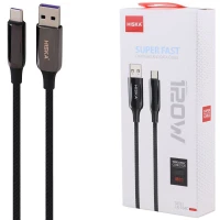 کابل تایپ سی فست شارژ 120 وات هیسکا LX-16AC طول 1.8 متر