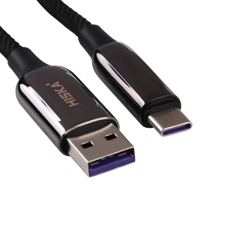 کابل تایپ سی فست شارژ 120 وات هیسکا LX-16AC طول 1.8 متر