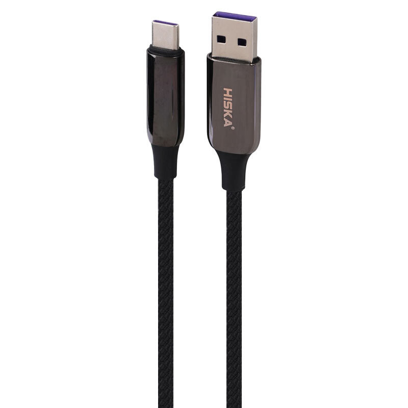 کابل تایپ سی فست شارژ 120 وات هیسکا LX-16AC طول 1.8 متر