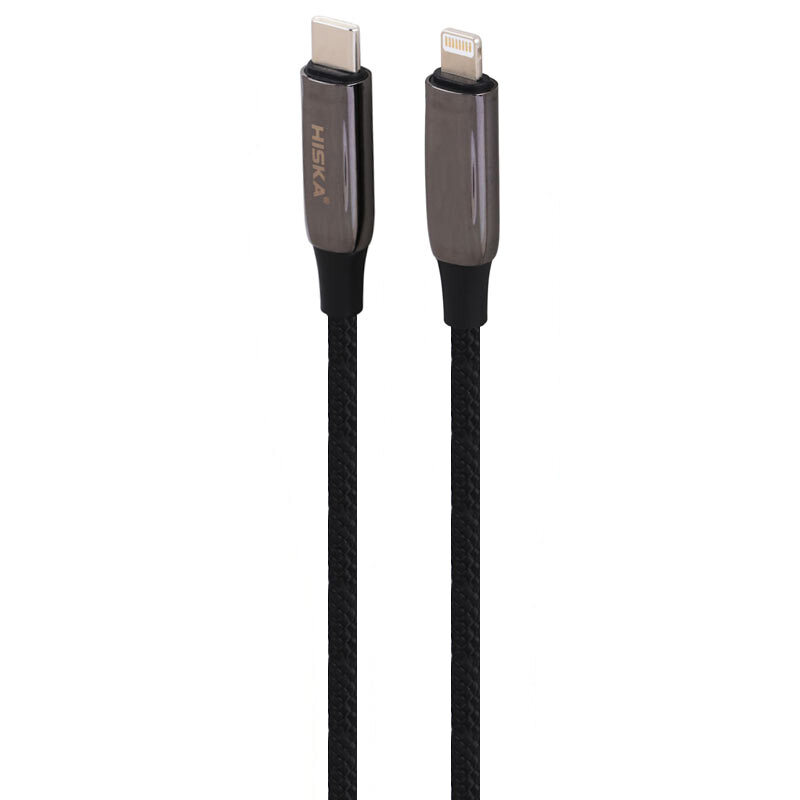 کابل تایپ سی به لایتنینگ فست شارژ 27 وات هیسکا LX-16CL طول 1.8 متر
