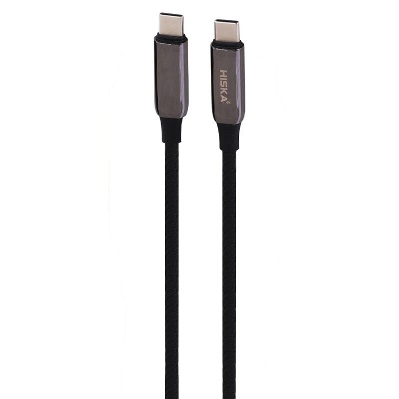 کابل دو سر تایپ سی فست شارژ 240 وات هیسکا LX-16CC طول 1.8 متر