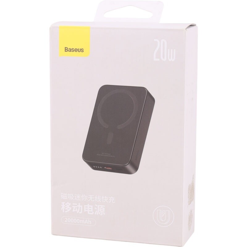 پاور بانک بی سیم فست شارژ باسئوس PPCXM20 P10022102112 PD 20W ظرفیت 20000 میلی آمپر ساعت