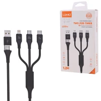 کابل شارژ چندکاره فست شارژ 100 وات الدینیو LC97uc طول 1.2 متر