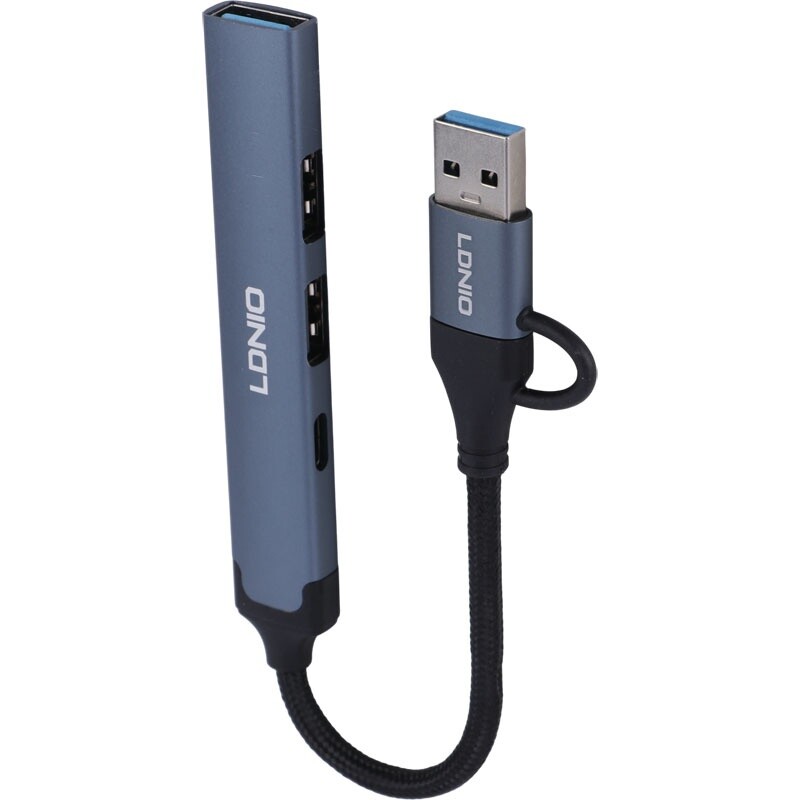 هاب 4 پورت Type-C /USB 3.0 الدینیو DS-64C