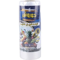 کیسه فریزر رولی کوروش سایز 25*35 سانتی متر بسته 1000 گرمی