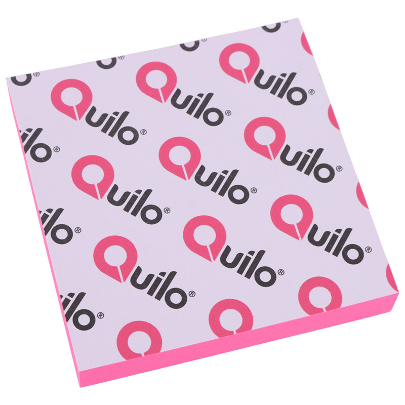 کاغذ یادداشت چسب دار صورتی Quilo 7.5*7.5cm بسته 100 برگی