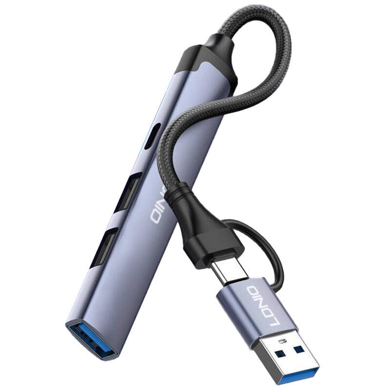هاب 4 پورت Type-C /USB 3.0 الدینیو DS-64C