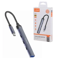 هاب 4 پورت Type-C الدینیو DS-74C