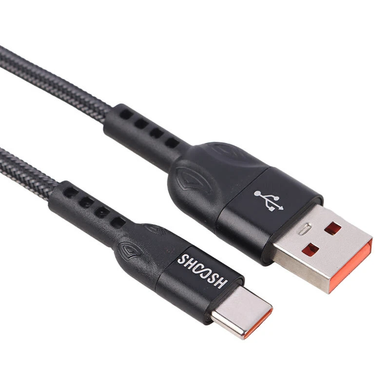 کابل تایپ سی فست شارژ 5 آمپر شوش SH116C طول 1.1 متر