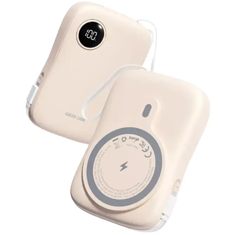 پاور بانک بی سیم فست شارژ گرین لاین MagPulse GL-PX18 PD 30W ظرفیت 10000 میلی آمپر ساعت
