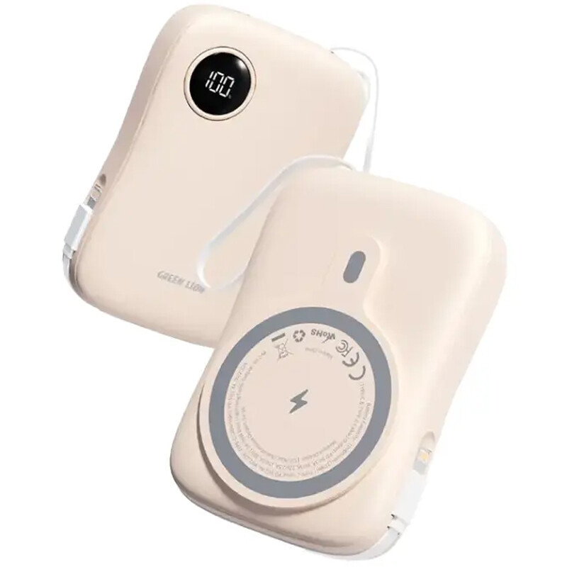 پاور بانک بی سیم فست شارژ گرین لاین MagPulse GL-PX18 PD 30W ظرفیت 10000 میلی آمپر ساعت