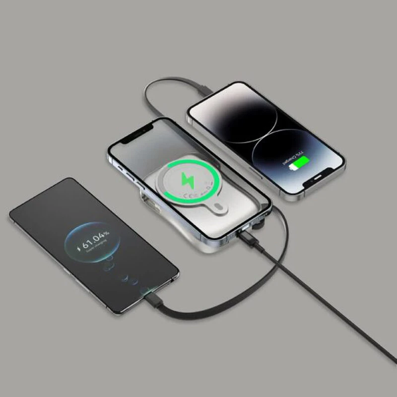 پاور بانک بی سیم فست شارژ گرین لاین MagPulse GL-PX18 PD 30W ظرفیت 10000 میلی آمپر ساعت