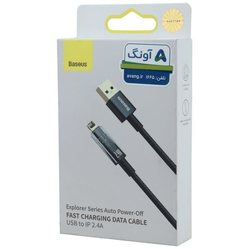 کابل لایتنینگ فست شارژ 2.4 آمپر باسئوس Explorer Series CATS0005 طول 2 متر