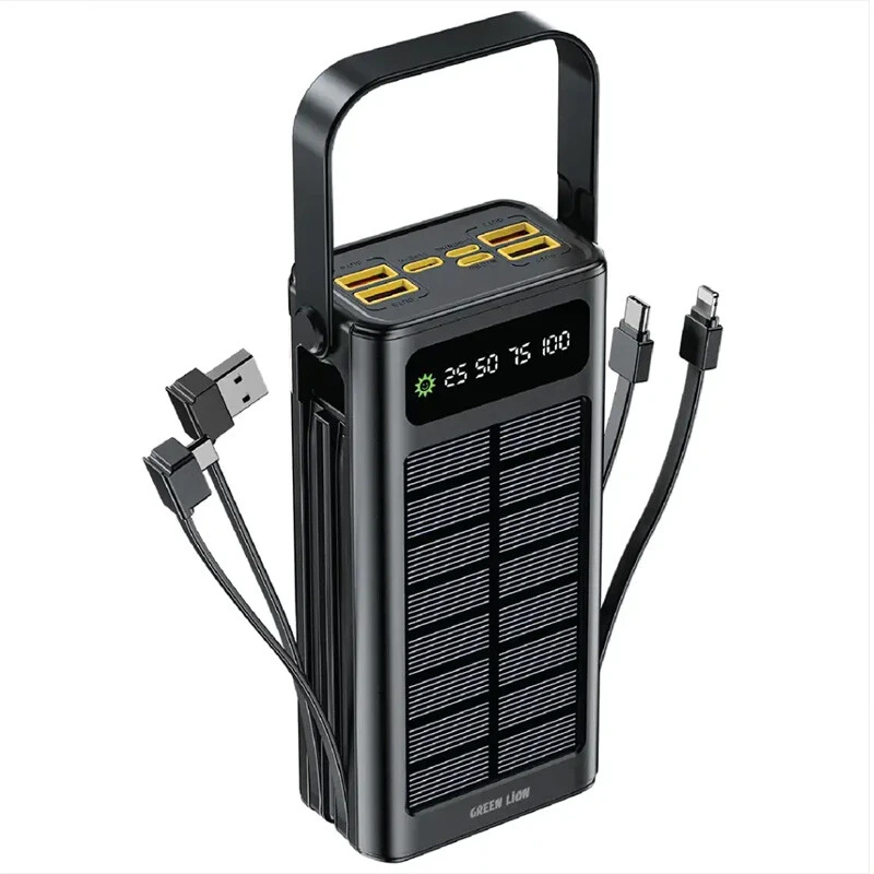 پاور بانک خورشیدی فست شارژ گرین لاین Solar X GLPX49 QC3.0 PD 22.5W ظرفیت 30000 میلی آمپر ساعت