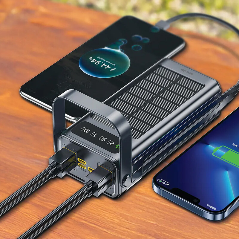 پاور بانک خورشیدی فست شارژ گرین لاین Solar X GLPX49 QC3.0 PD 22.5W ظرفیت 30000 میلی آمپر ساعت