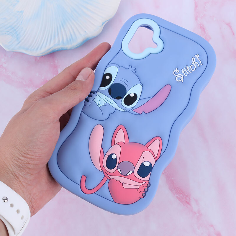 قاب سیلیکونی سامسونگ Galaxy A06 عروسکی برجسته طرح Stitch