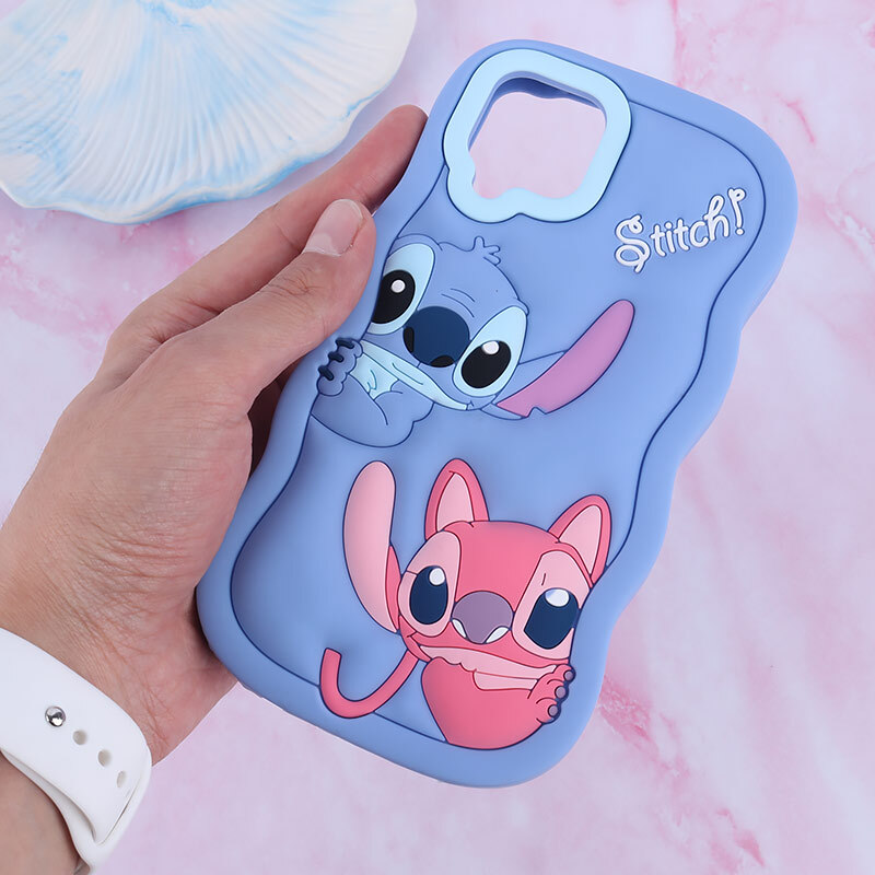 قاب سیلیکونی سامسونگ Galaxy A12 / M12 عروسکی برجسته طرح Stitch