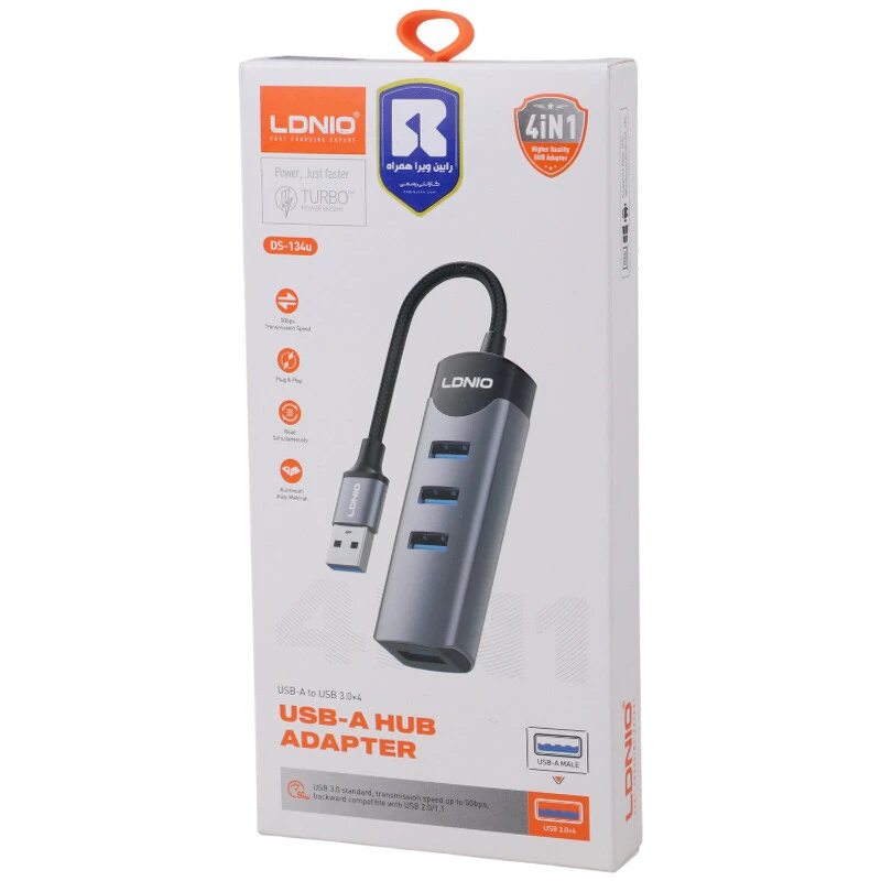 هاب 4 پورت USB الدینیو DS-134U