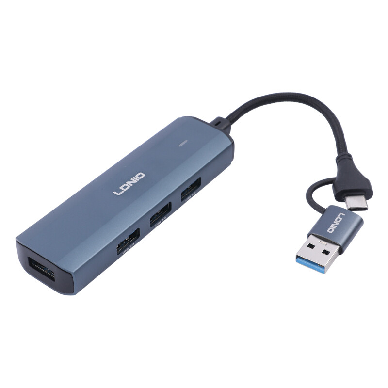 هاب 4 پورت Type-C /USB الدینیو DS-114UC