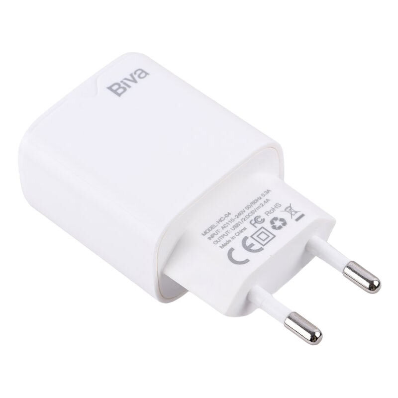 شارژر دیواری 12 وات بیوا HC-04 2.4A