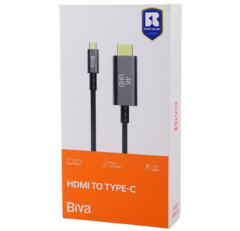 کابل تبدیل Type-C به HDMI بیوا HDMI-01 طول 2 متر