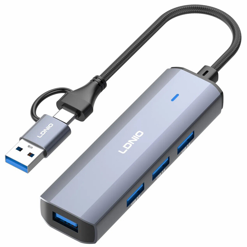 هاب 4 پورت Type-C /USB الدینیو DS-114UC