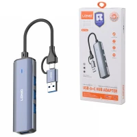 هاب 4 پورت Type-C /USB الدینیو DS-114UC
