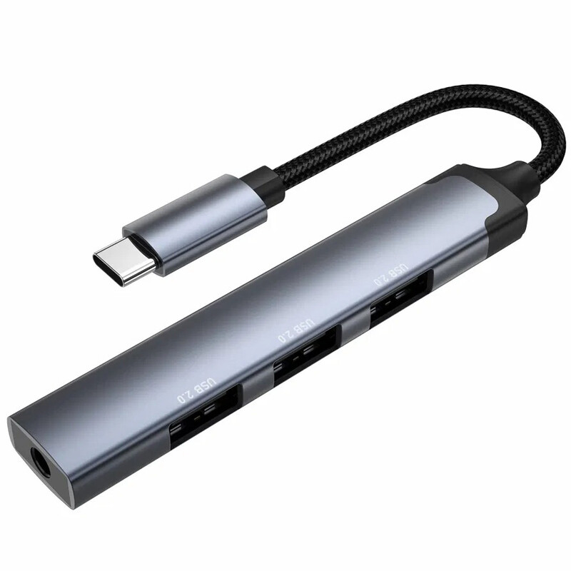 هاب 4 پورت Type-C الدینیو DS-104C
