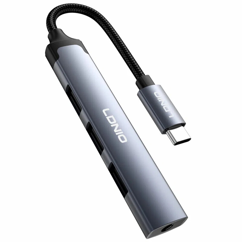 هاب 4 پورت Type-C الدینیو DS-104C