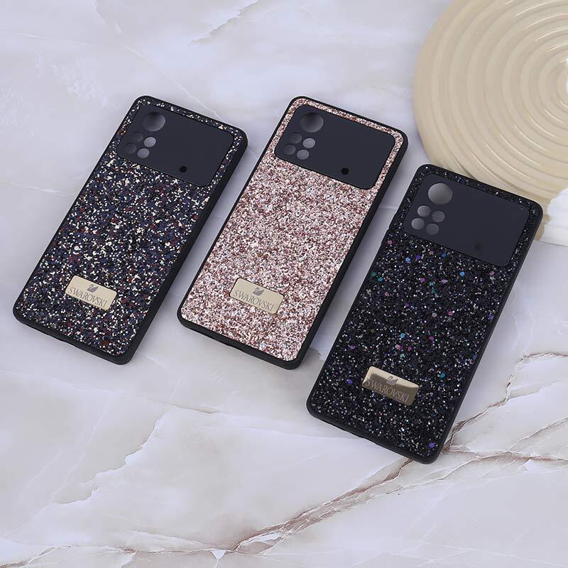قاب شاینی Swarovski شیائومی Poco X4 Pro 5G محافظ لنزدار