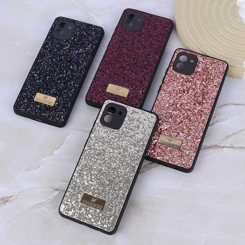 قاب شاینی Swarovski سامسونگ Galaxy A03 محافظ لنزدار