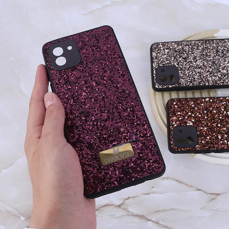 قاب شاینی Swarovski سامسونگ Galaxy A03 محافظ لنزدار