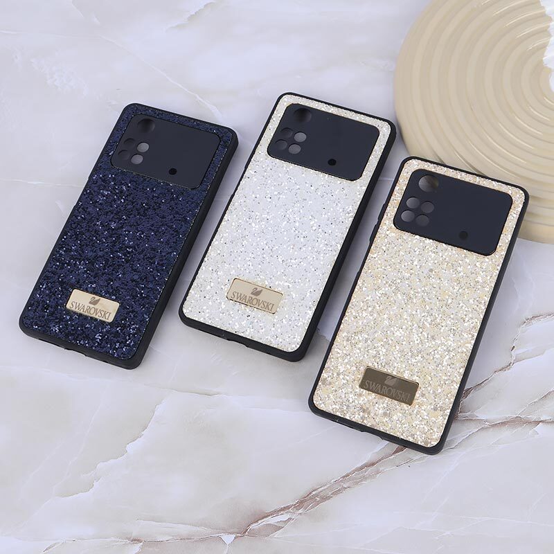قاب شاینی Swarovski شیائومی Poco M4 Pro 4G محافظ لنزدار