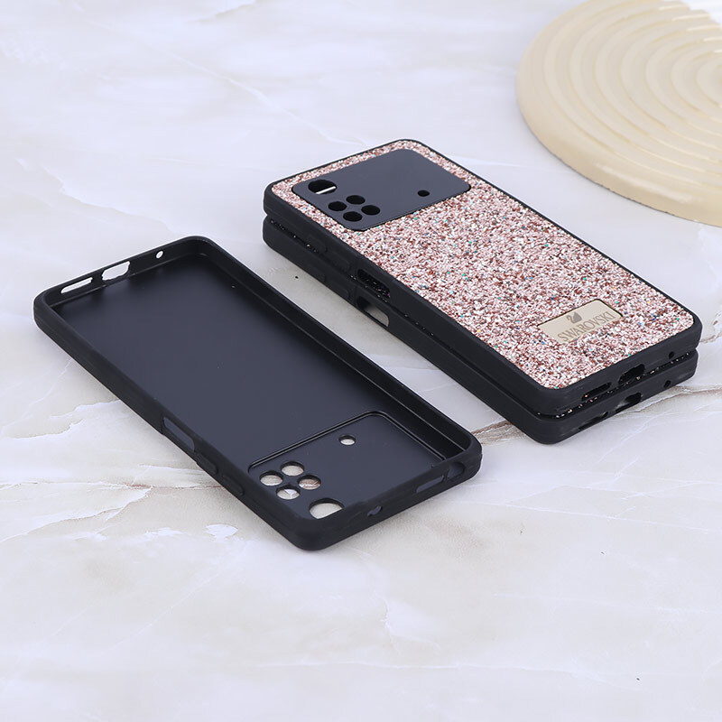 قاب شاینی Swarovski شیائومی Poco M4 Pro 4G محافظ لنزدار