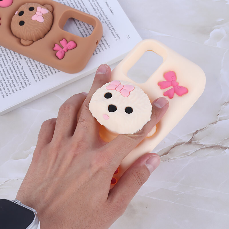 قاب سیلیکونی سامسونگ Galaxy A13 4G پاپ سوکت دار طرح پودل