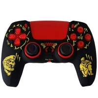 روکش دسته بازی Deadskull PS5 طرح Capitan زمینه مشکی زرد