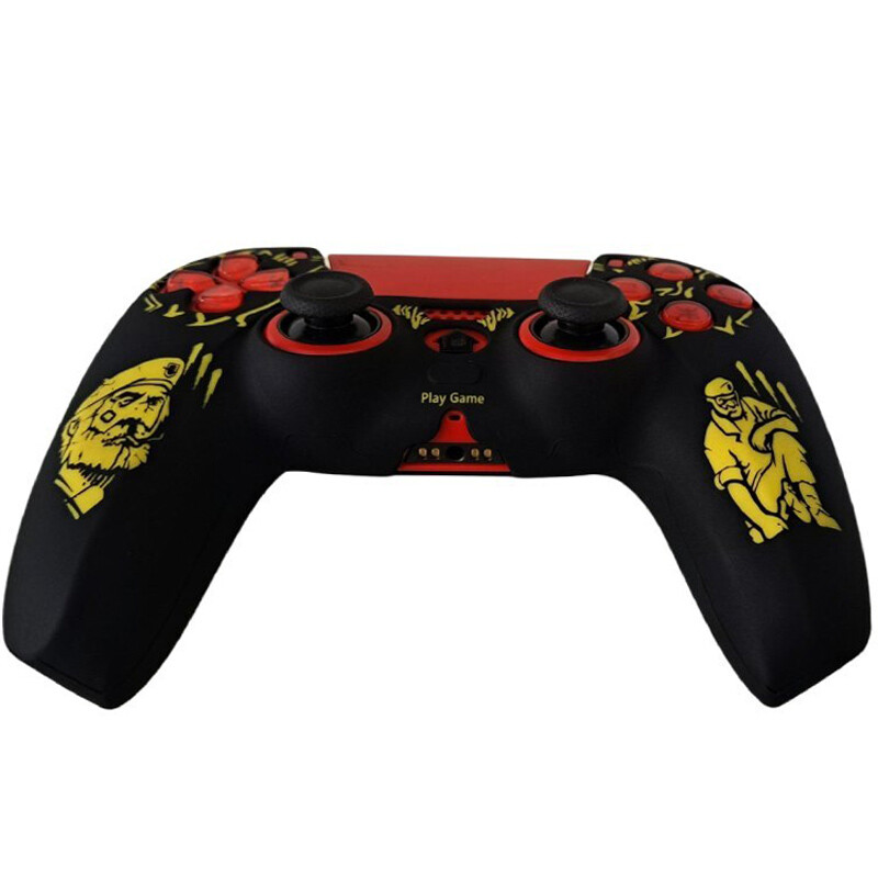 روکش دسته بازی Deadskull PS5 طرح Capitan زمینه مشکی زرد