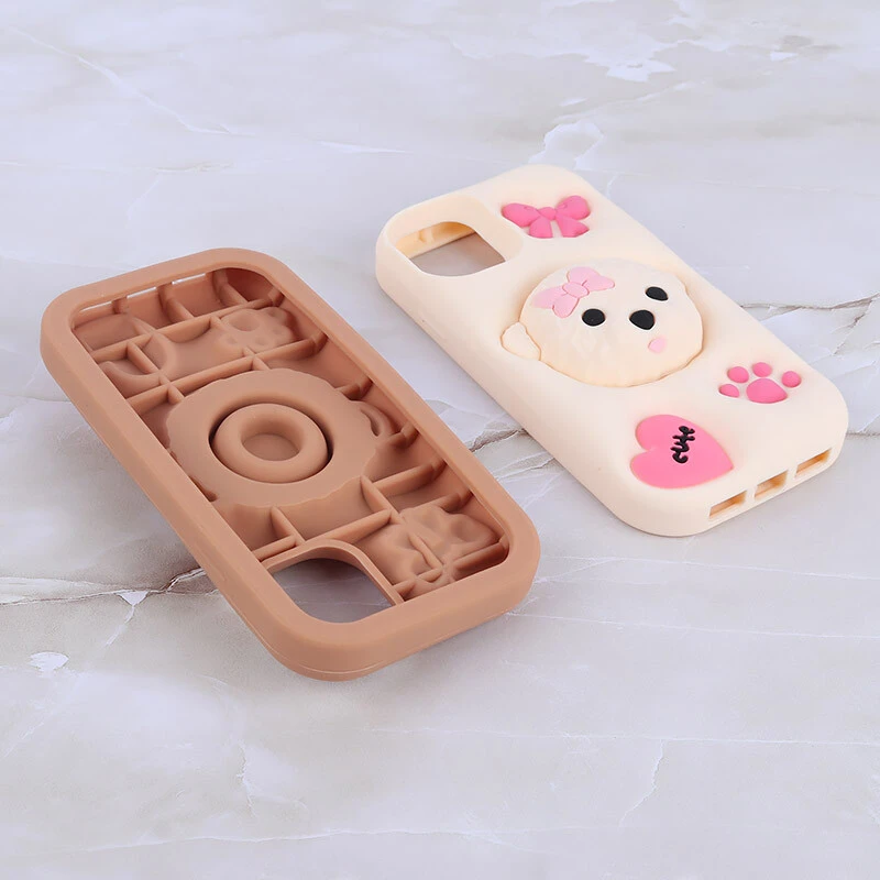 قاب سیلیکونی آیفون iPhone 11 پاپ سوکت دار طرح پودل