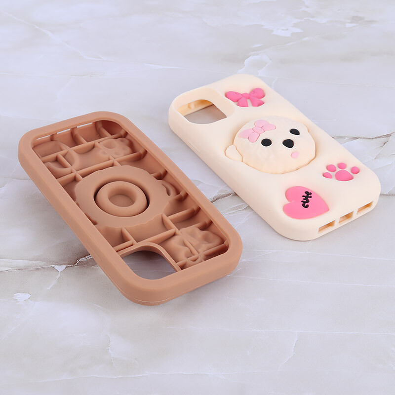 قاب سیلیکونی آیفون iPhone 11 پاپ سوکت دار طرح پودل