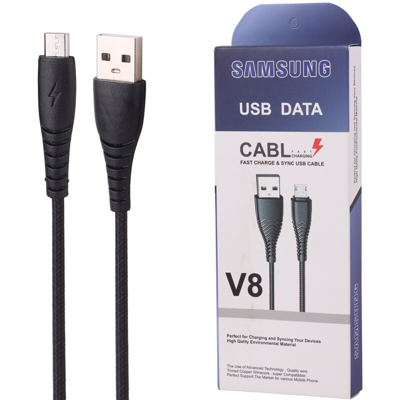 کابل میکرو یو اس بی سامسونگ V8 Highcopy طول 1 متر
