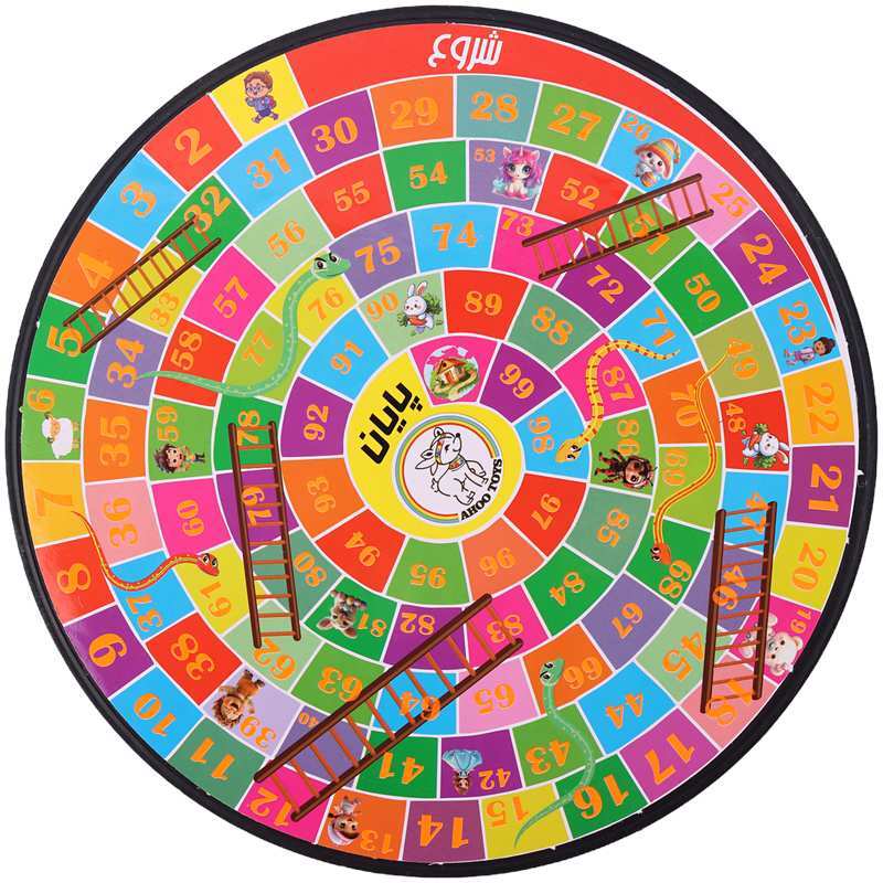 بازی فکری منچ و مارپله Ahoo Toys