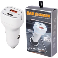 شارژر فندکی فست شارژ YY-C14 QC3.0 PD 38W