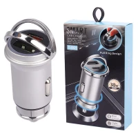 شارژر فندکی فست شارژ T-061 PD-H061 3A PD QC3.0 38W