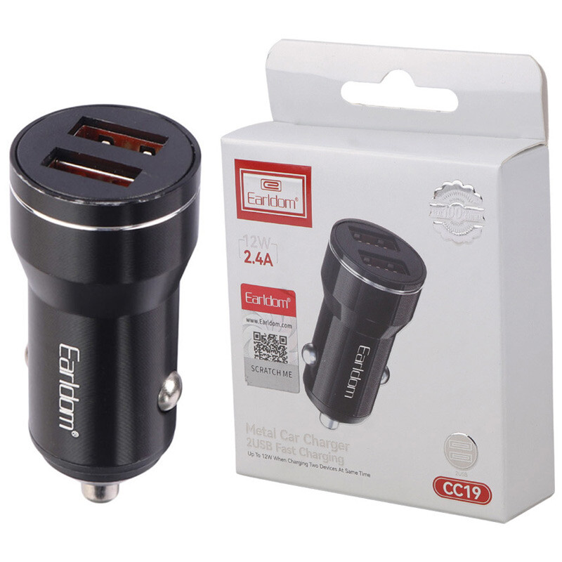 شارژر فندکی فست شارژ Earldom ES-CC19 2.4A 12W