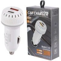 شارژر فندکی فست شارژ FSP C-07 3A PD 38W