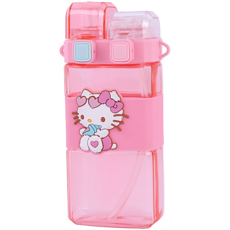 قمقمه 520 سی سی دو مخزنه دور سیلیکون طرح فانتزی