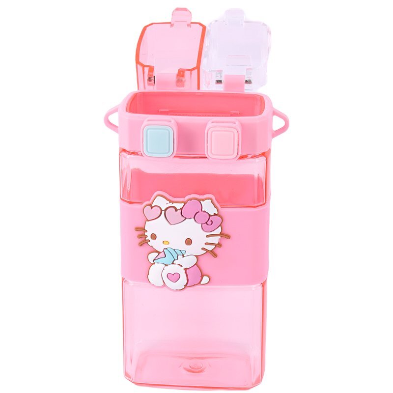 قمقمه 520 سی سی دو مخزنه دور سیلیکون طرح فانتزی