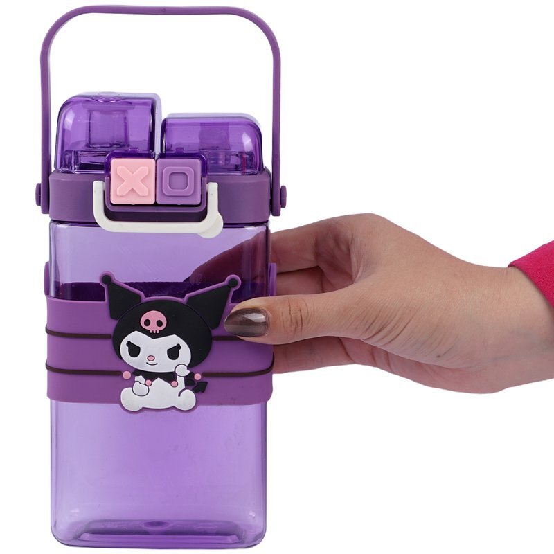 قمقمه 550 سی سی دو مخزنه دور سیلیکون طرح فانتزی کد 2