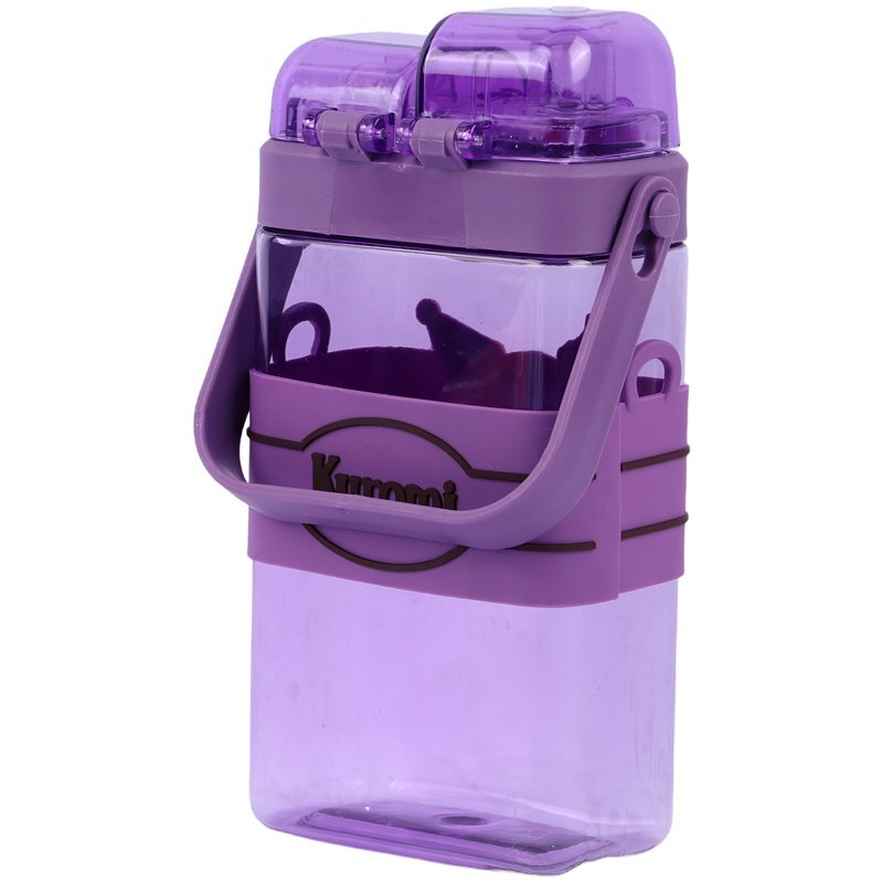 قمقمه 550 سی سی دو مخزنه دور سیلیکون طرح فانتزی کد 2