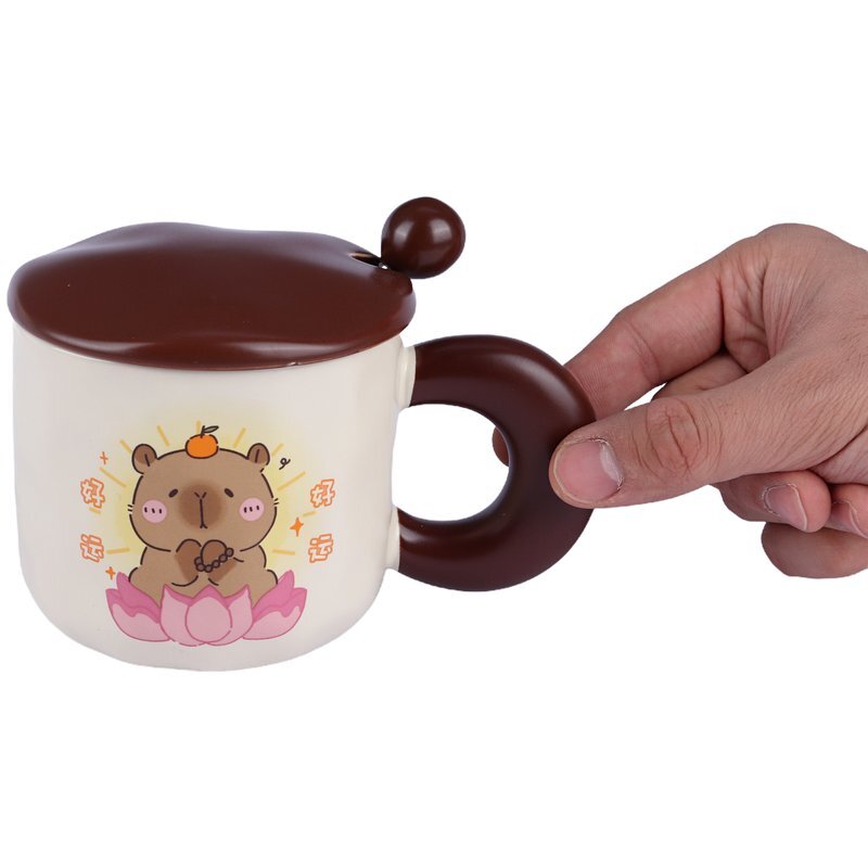 ماگ سرامیکی موش کور درب دار کد BHD-626